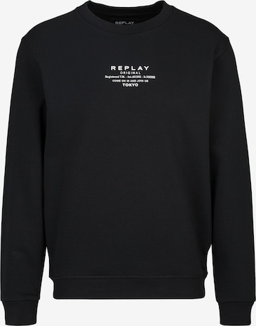 Pull-over REPLAY en noir : devant