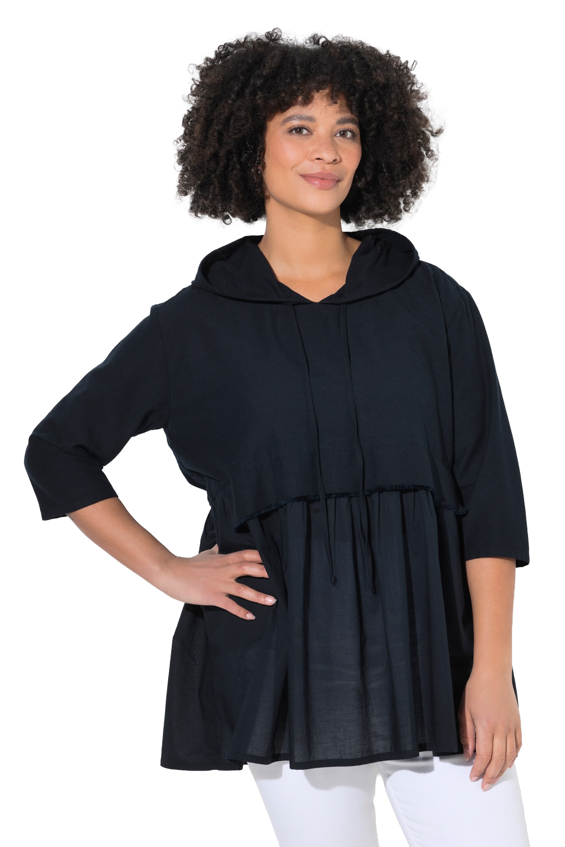 Angel of Style Tunic in Black: front