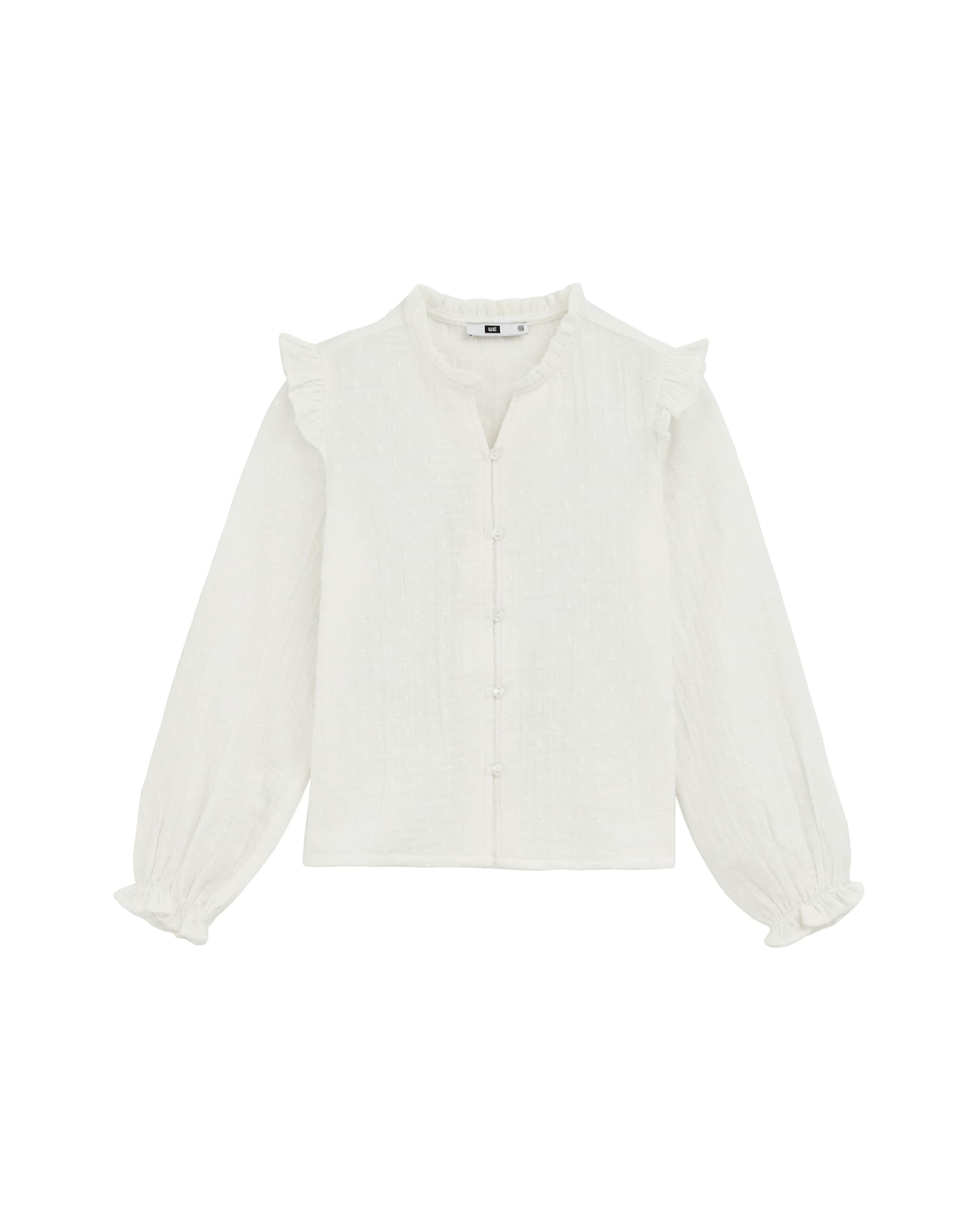 WE Fashion - Blusa en blanco: frente