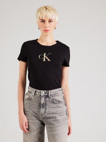 Maglietta di Calvin Klein Jeans in nero: frontale