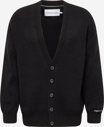 Calvin Klein Jeans Strickjacke in Schwarz: predná strana