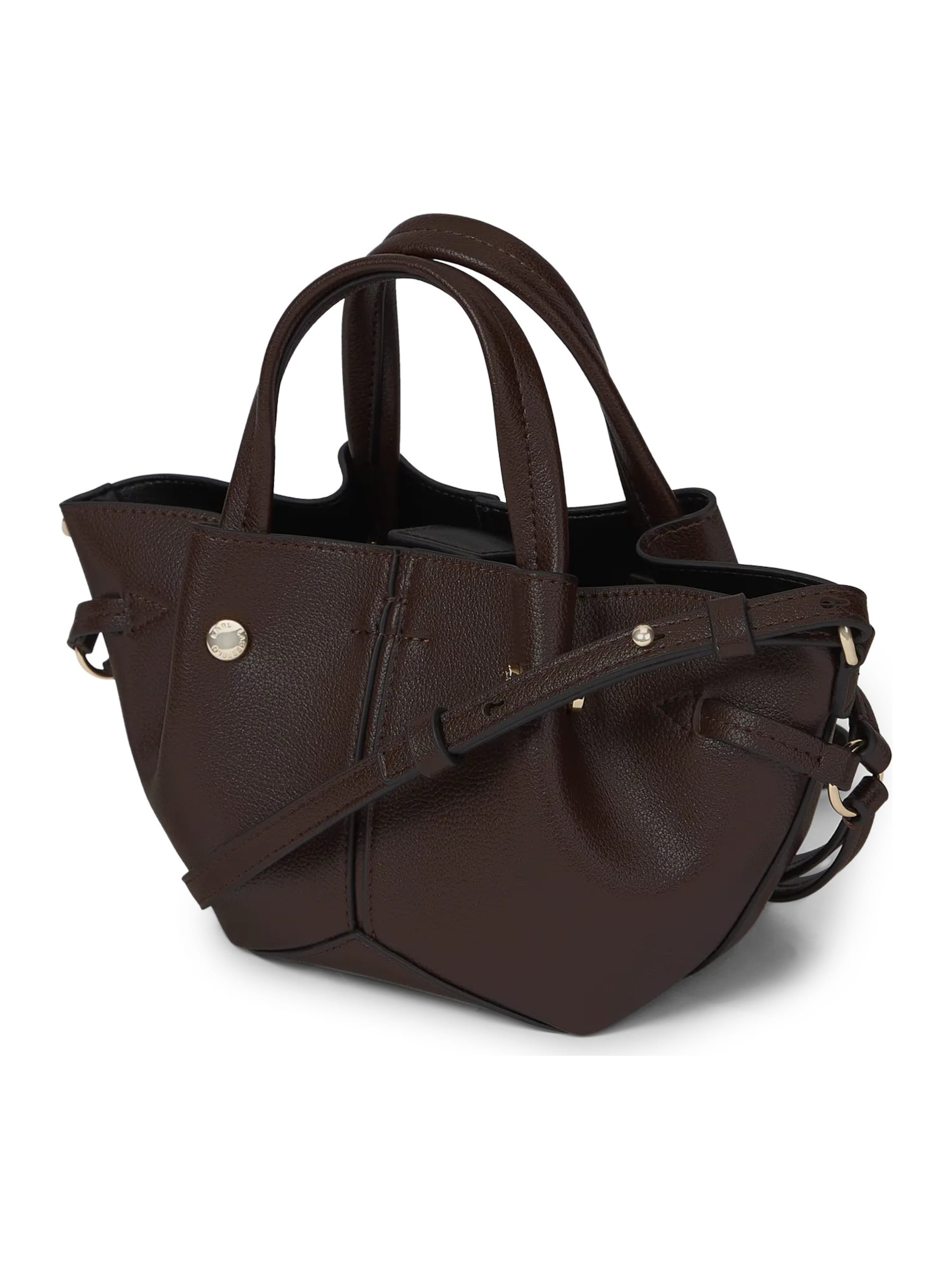 Karl Lagerfeld Handtasche 'Pierced' in Braun
