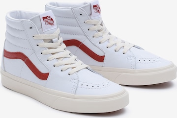 VANS حذاء رياضي برقبة 'SK8-HI' بلون أبيض