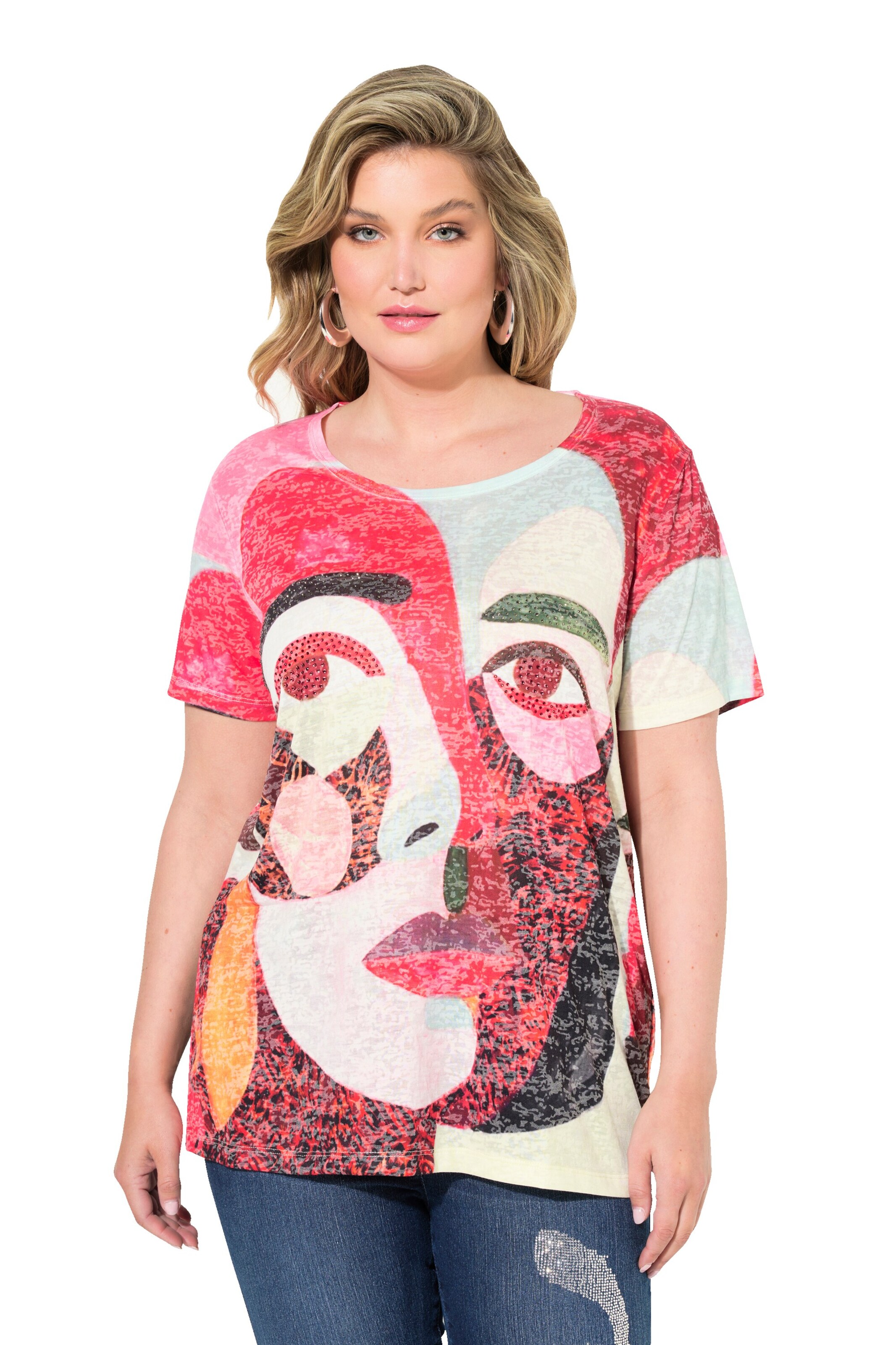 MIAMODA Shirt in Rood: voorkant