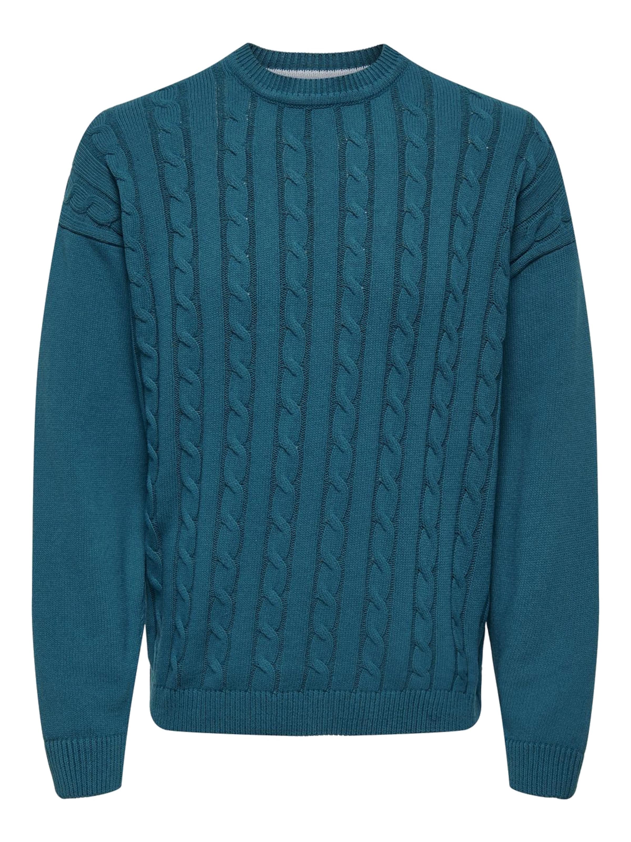 Pull-over 'Lamard' Only & Sons en bleu : devant