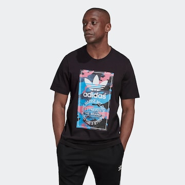 juoda ADIDAS ORIGINALS Marškinėliai 'Graphic Camo': priekis