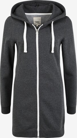 Oxmo Zip-Up Hoodie 'Olinda' in Grey: front