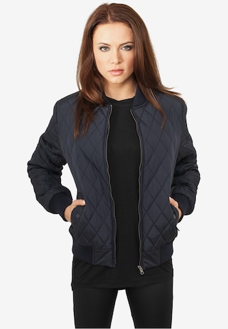 Veste mi-saison 'Diamond Quilt' Urban Classics en bleu : devant