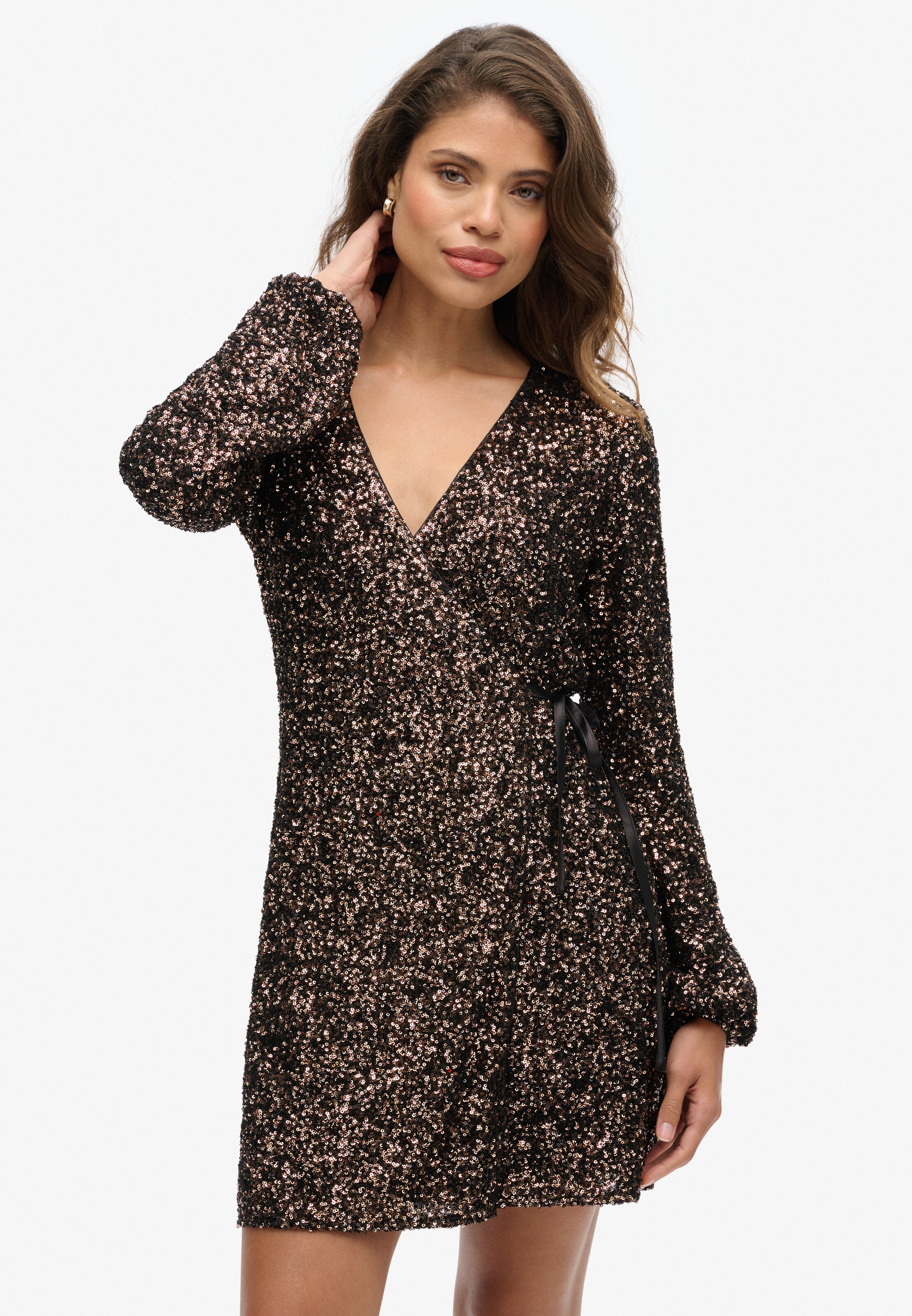 Superdry Cocktailkleid in Braun