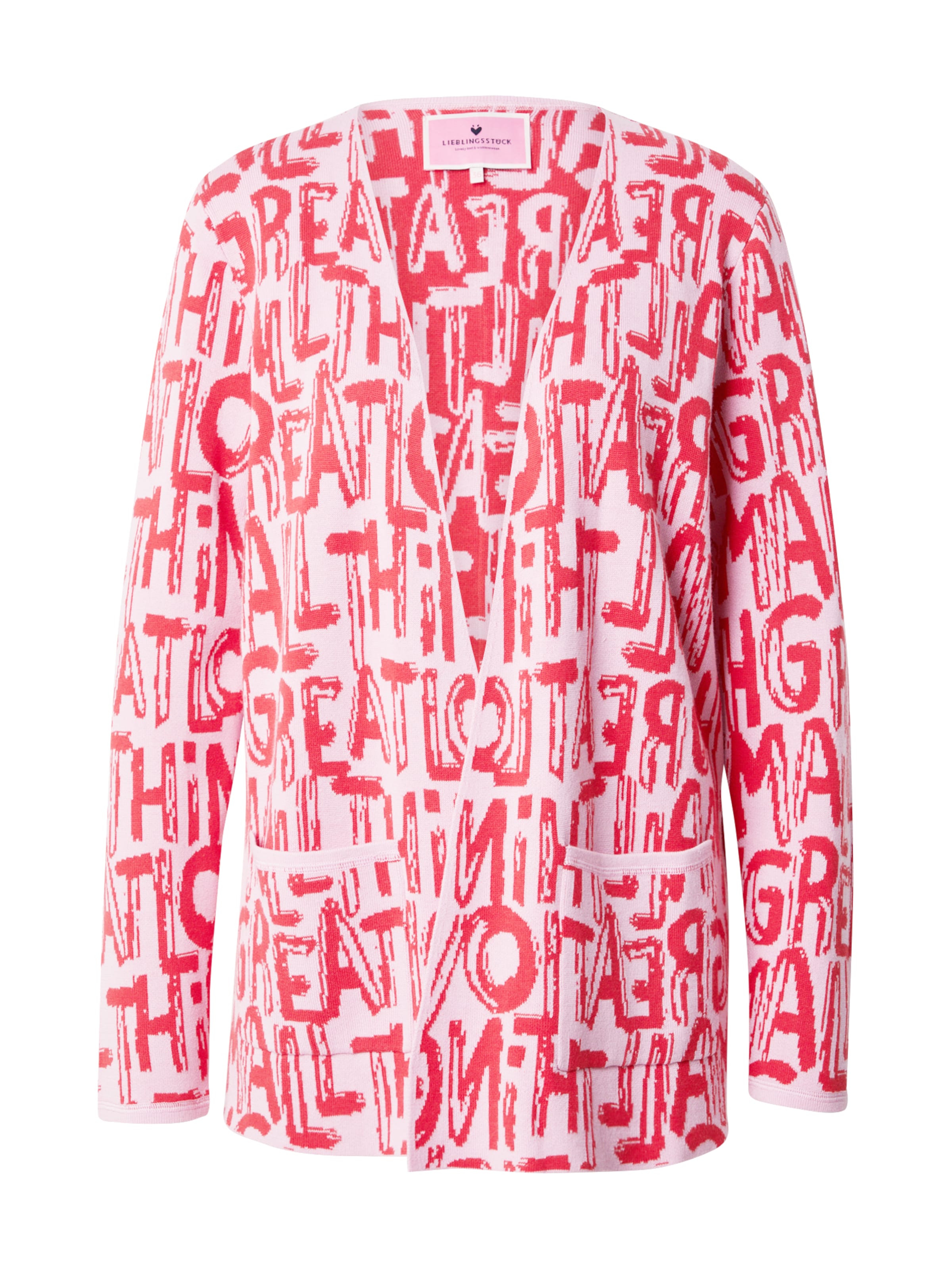 LIEBLINGSSTÜCK Strickjacke 'Parisa' in Pink: Vorderseite