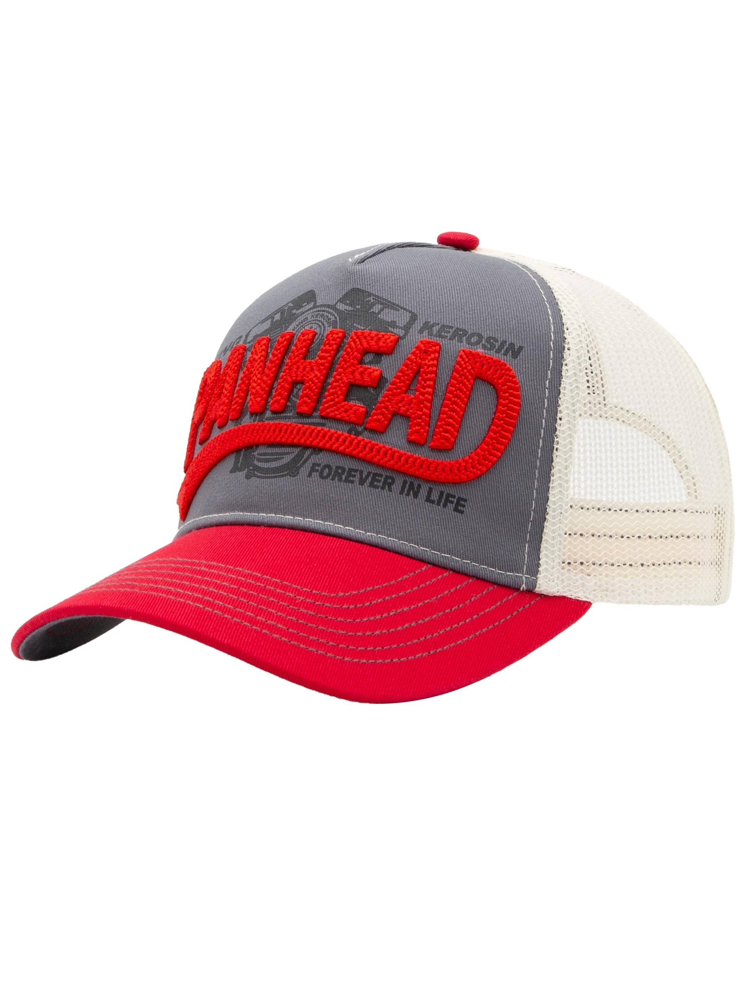 King Kerosin Cap 'Panhead' in Red: front
