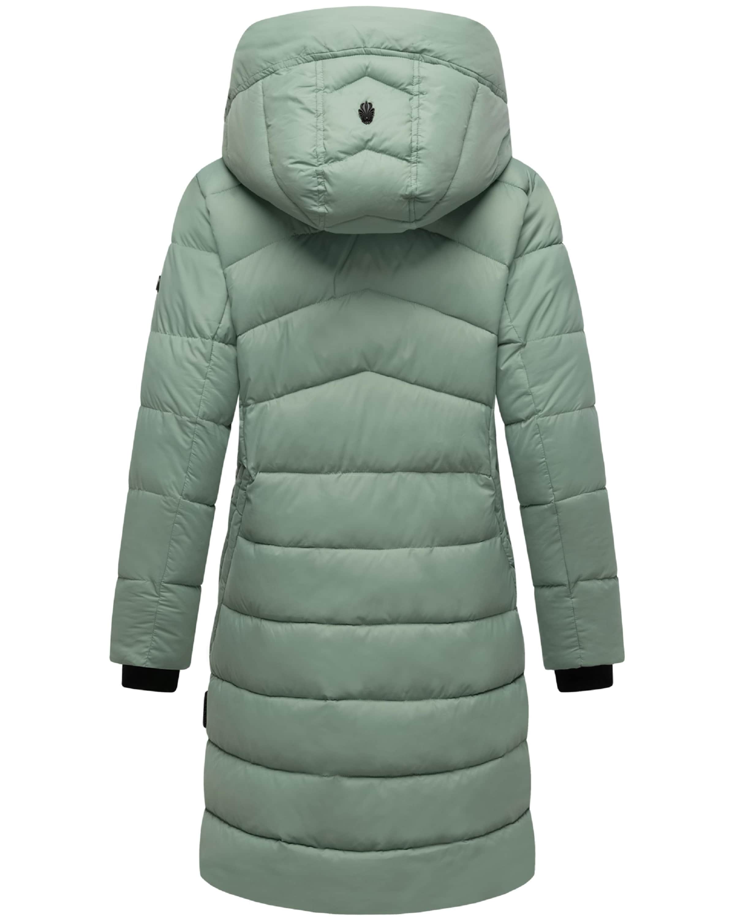 MARIKOO Płaszcz zimowy 'Kaltnäschen 16' w kolorze zielony