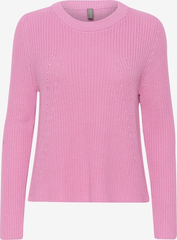 Pull-over CULTURE en rose : devant