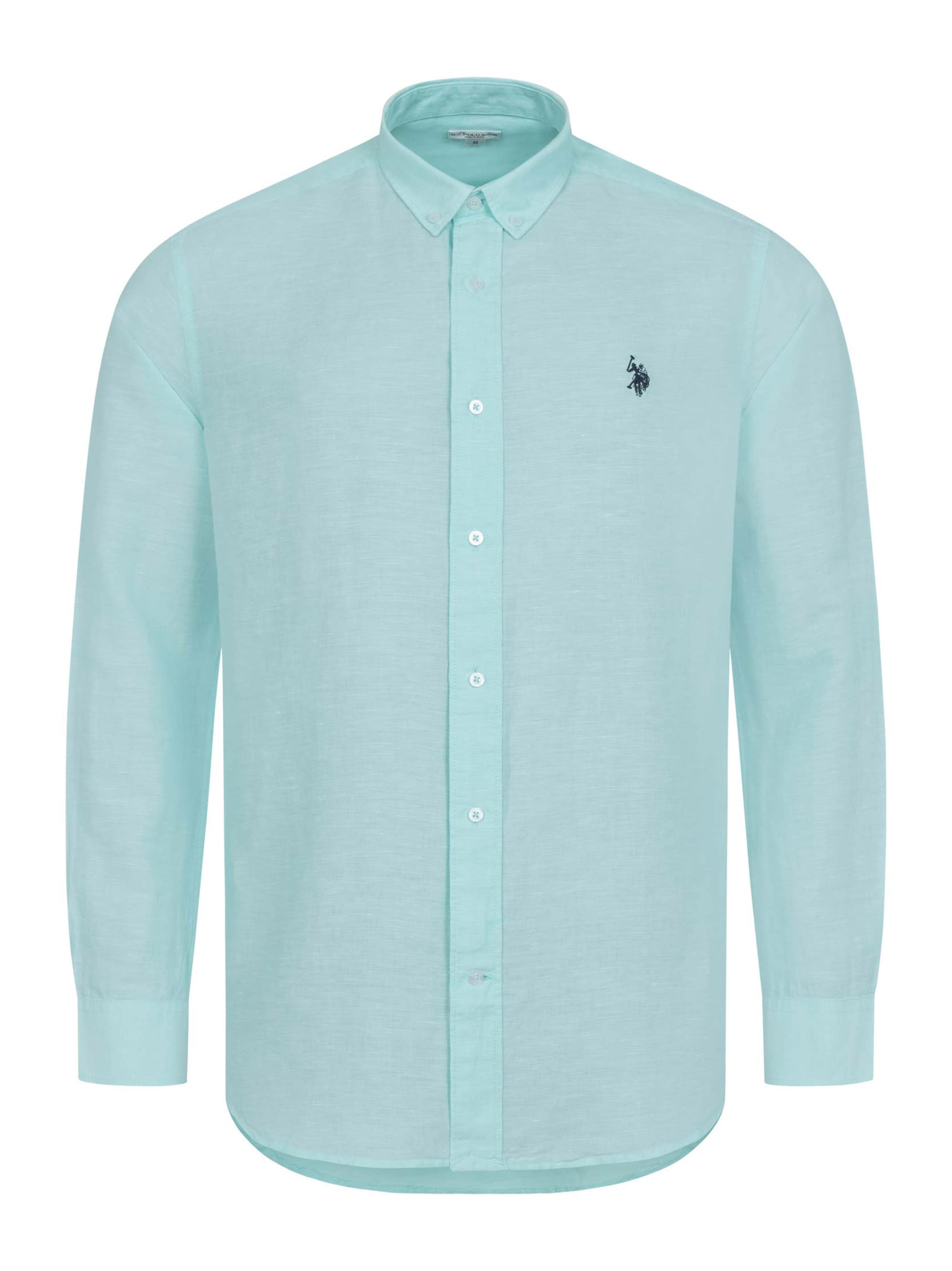 U.S. POLO ASSN. Regular fit Button Up Shirt in Blue: front