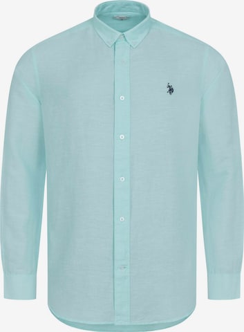 U.S. POLO ASSN. Overhemd in Blauw: voorkant