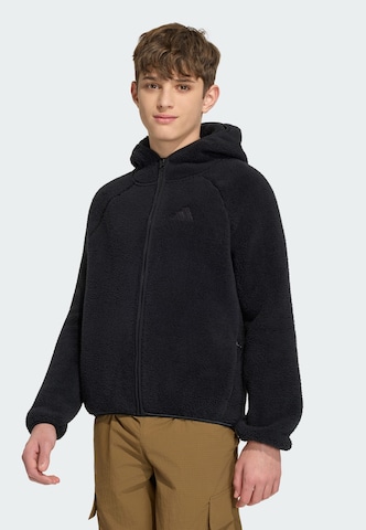 ADIDAS TERREX Functionele fleece jas 'Xploric' in Zwart: voorkant
