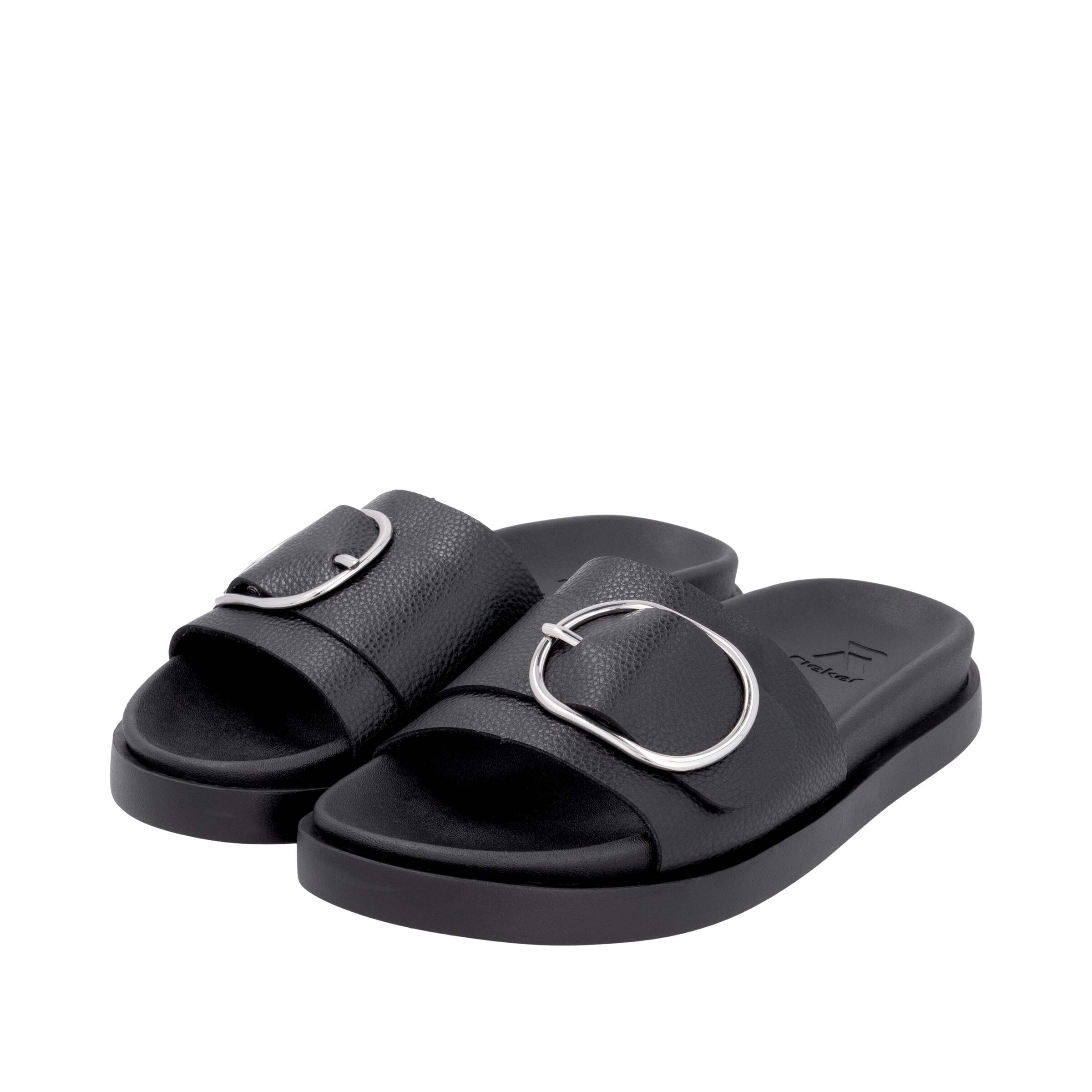 Rieker Sport Mules in Black