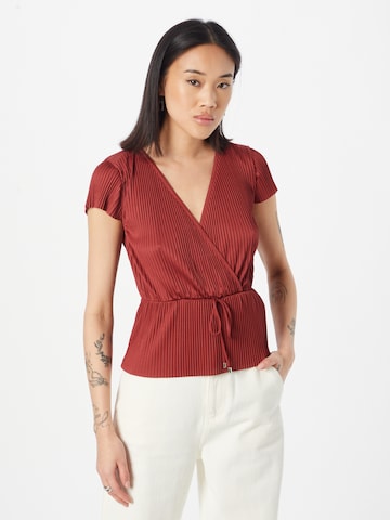 ABOUT YOU Shirt 'Elonie' in Rood: voorkant