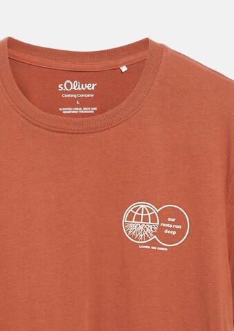 s.Oliver T-Shirt in Orange: Vorderseite