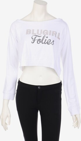Blugirl Folies Sweatshirt & Zip-Up Hoodie in L in White: front