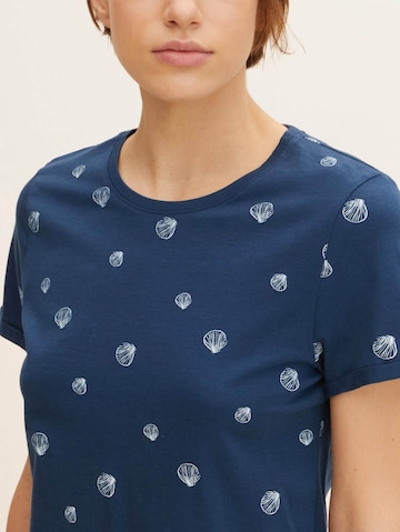 TOM TAILOR T-Shirt in Blau