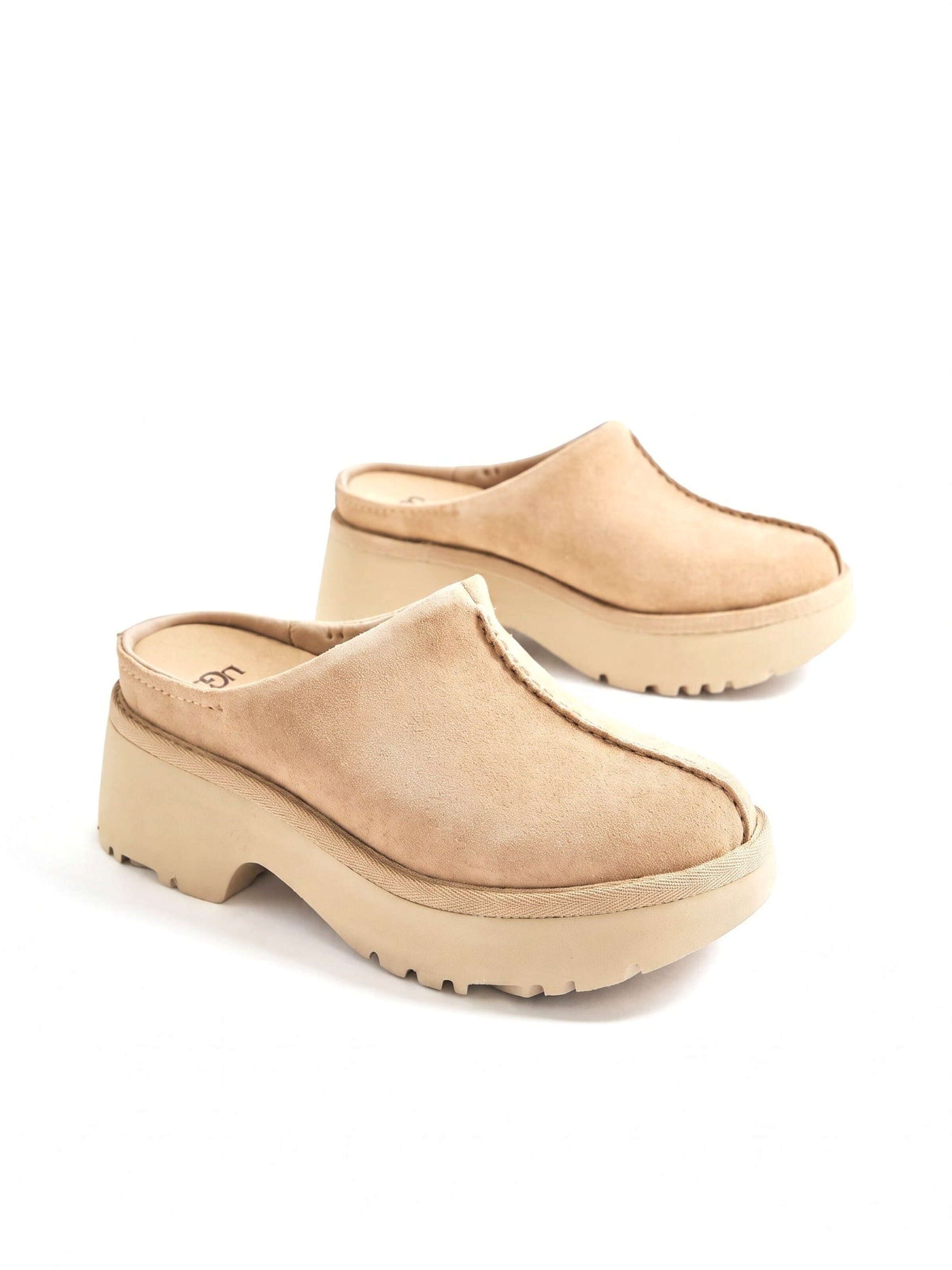 UGG Clogs 'NEW HEIGHTS CLOG SAND' in Brown