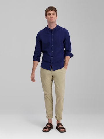 TIMEZONE Shirt 'Stand-up-collar' in Blue