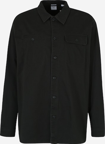 Jack & Jones Plus Button Up Shirt 'Ben' in Black: front