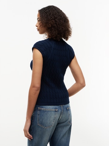 TOMMY HILFIGER Kootud vest, värv sinine