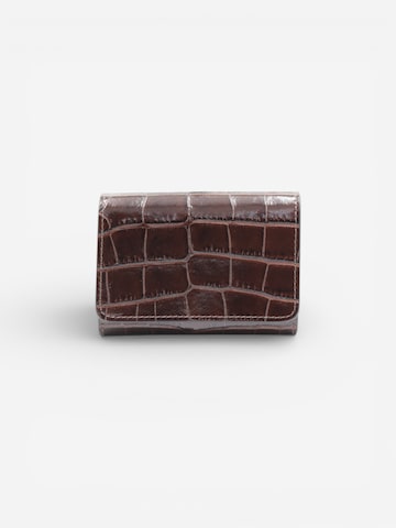 Cheval Firenze Wallet 'COSMO MINI CROC' in Brown: front
