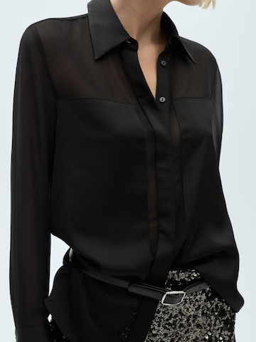 MANGO Blouse 'DOYLE' in Zwart
