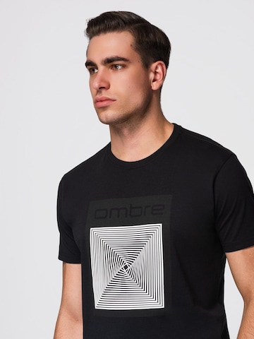 Ombre Shirt in Zwart