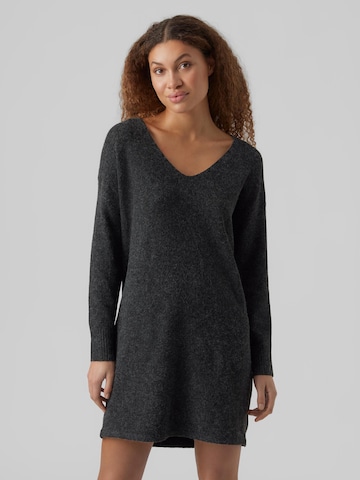 VERO MODA Knitted dress 'DOFFY' in Black: front