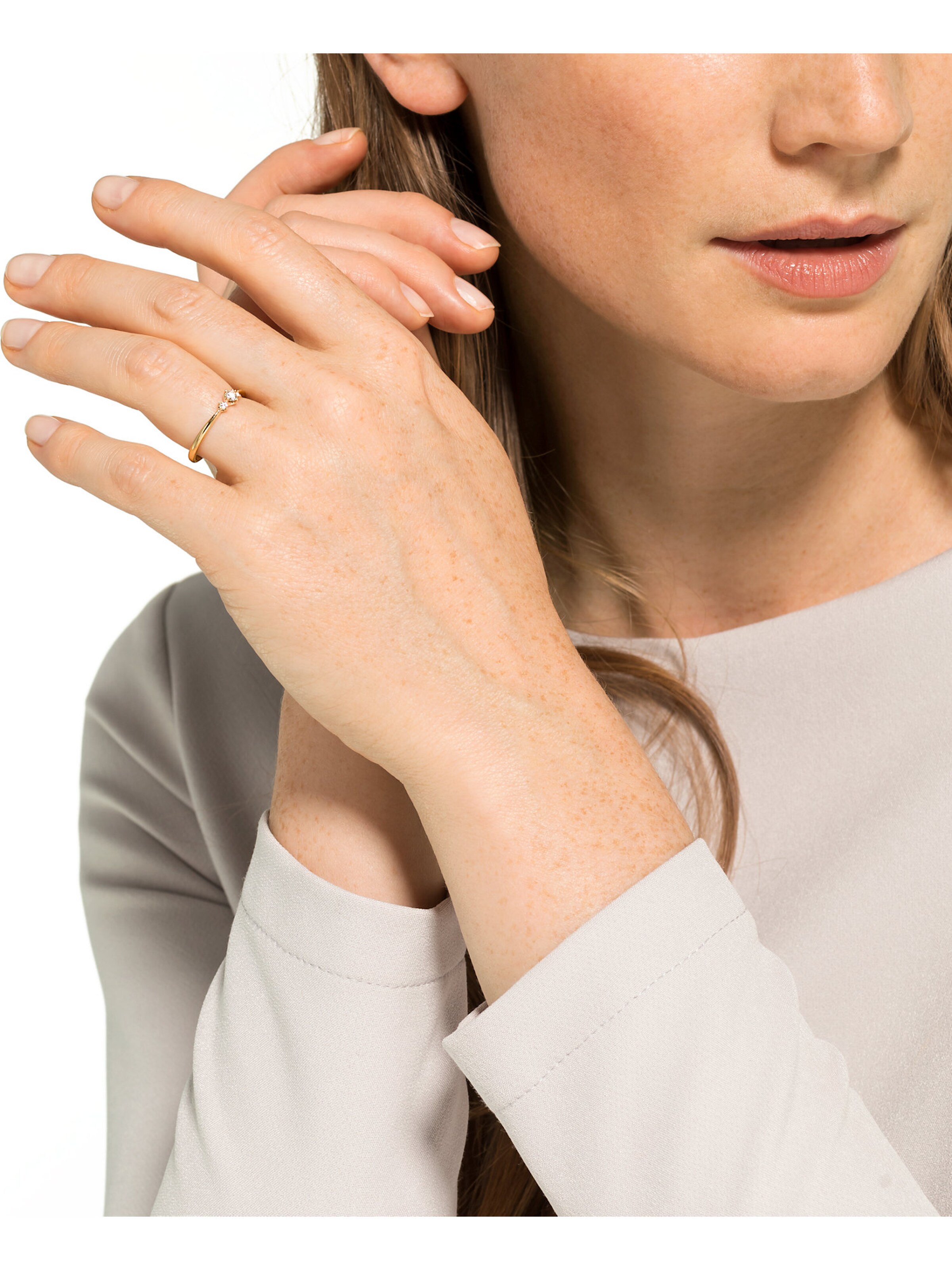 CHRIST Ring in Gelb: Vorderseite