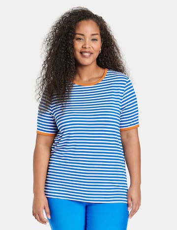 SAMOON - Camiseta en azul: frente