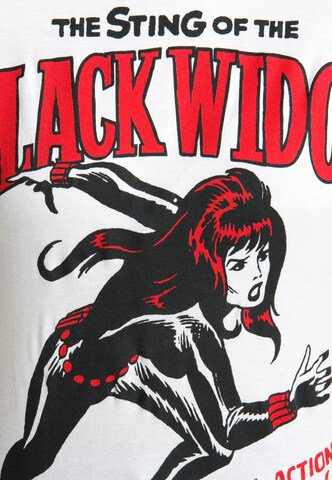 LOGOSHIRT Shirt 'Black Widow' in White