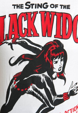 LOGOSHIRT Shirt 'Black Widow' in Wit