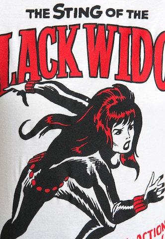 LOGOSHIRT Shirt 'Black Widow' in White