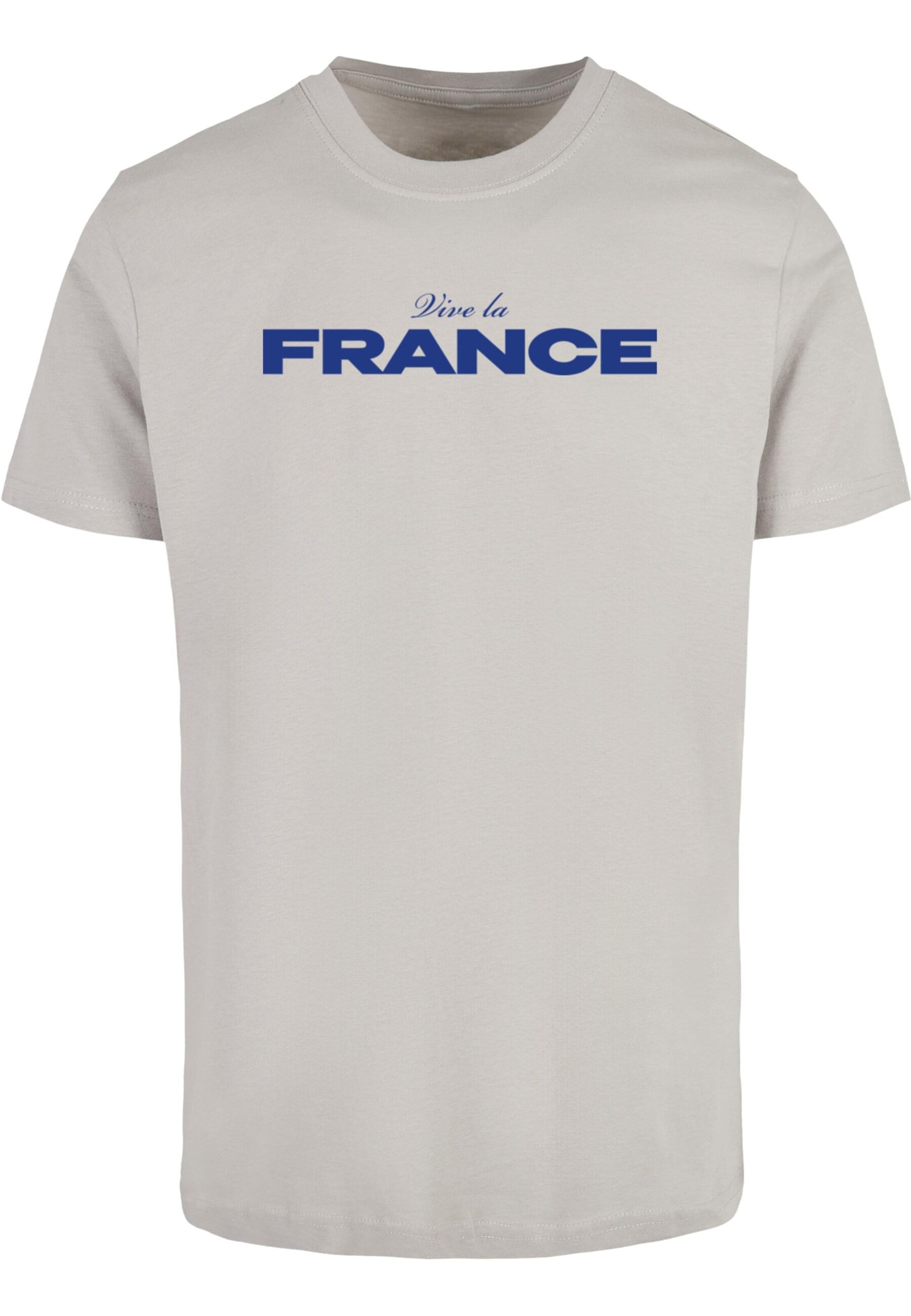 Maglietta 'France 2024 Football' di Mister Tee in grigio: frontale