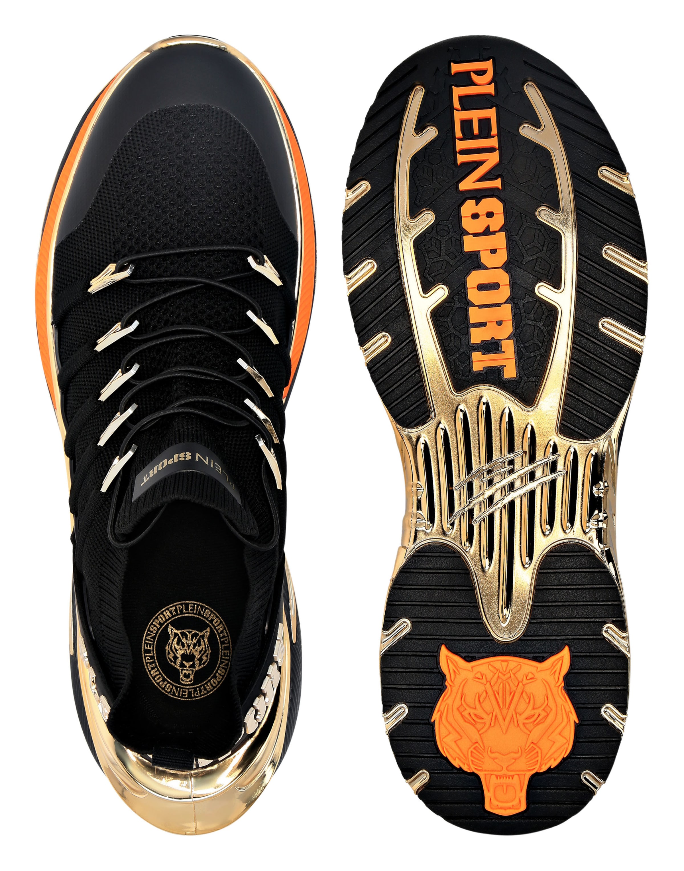 Plein Sport - Zapatillas deportivas bajas 'Chrome Surfer' en negro