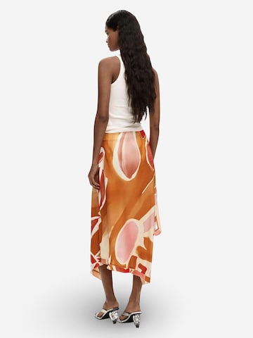Gonna 'FAL_VENT_ORANGE 26SWFW13' di Desigual in arancione