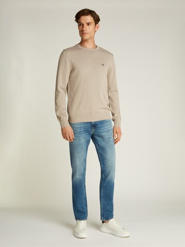Calvin Klein Jeans Pullover in Grau