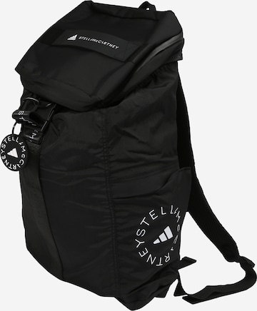 adidas by Stella McCartney Sports Backpack in Black: front