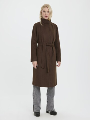 VERO MODA Between-Seasons Coat in Brown: front