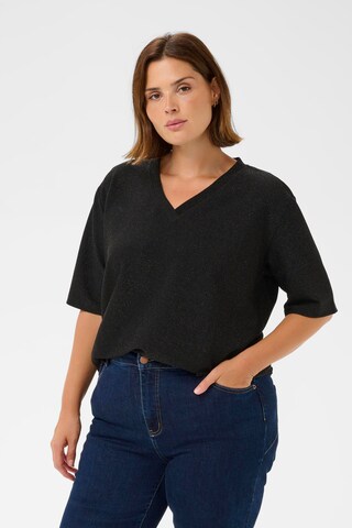 KAFFE CURVE Shirt 'Riana' in Black: front