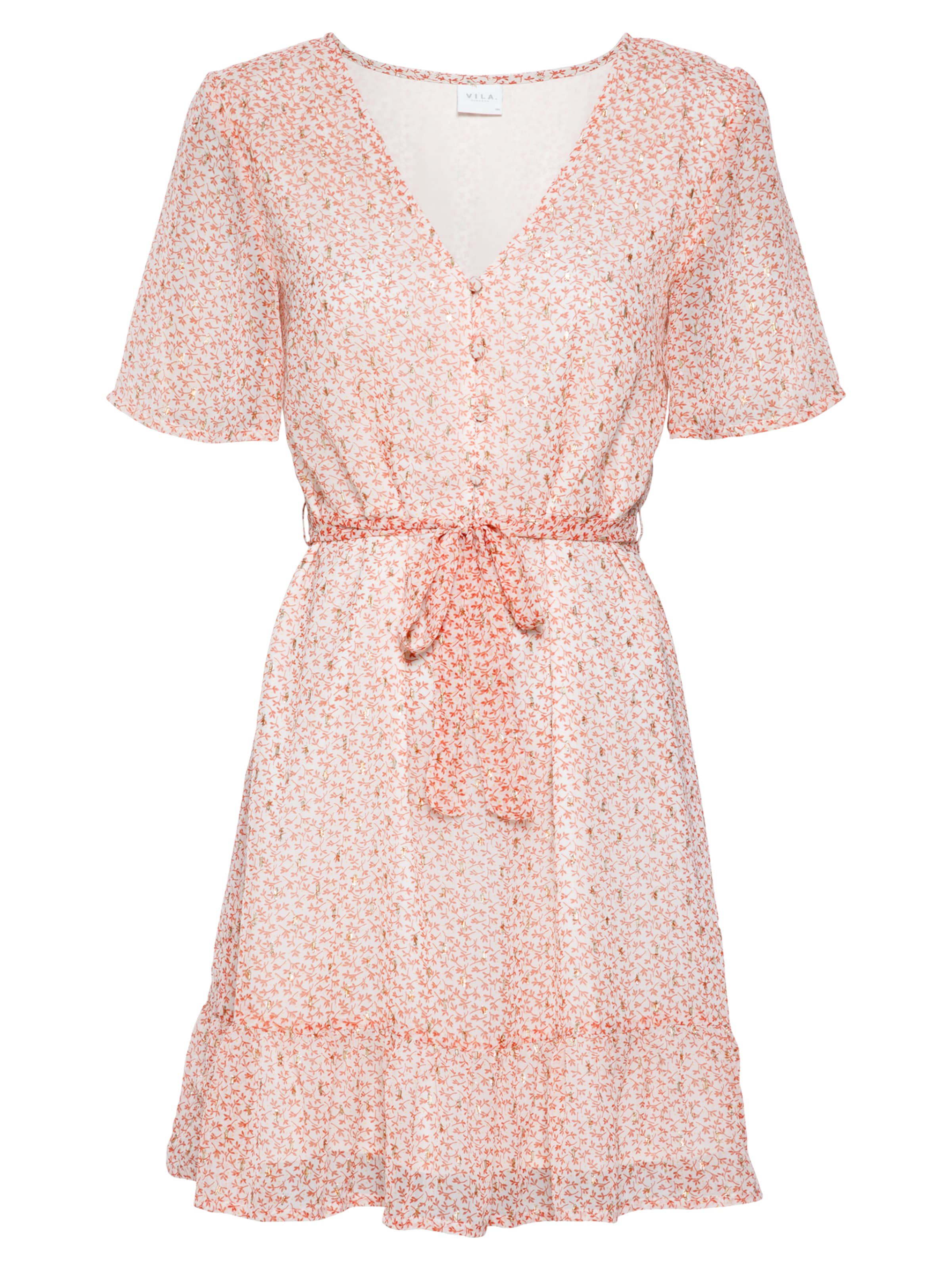 VILA Платье-рубашка 'Falia' в Оранжевый: спереди
