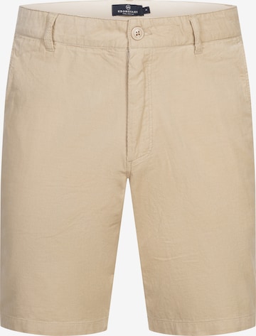 Kronstadt Regular Pants 'Arthur' in Beige: front