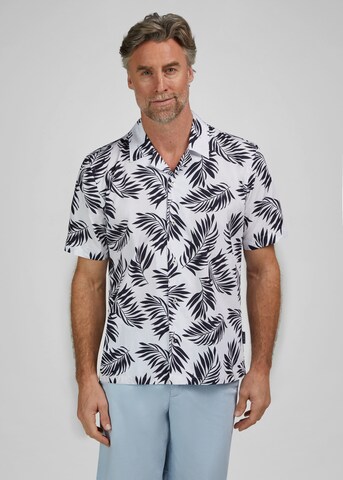 HECHTER PARIS Regular fit Button Up Shirt in Blue: front