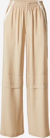 ABOUT YOU x Toni Garrn - Pierna ancha Pantalón en beige: frente