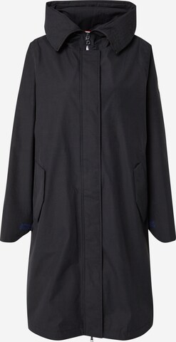 No. 1 Como Between-Seasons Coat 'Pardi' in Black: front